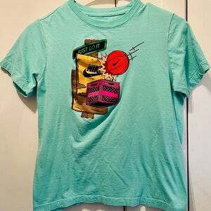 Nike Kids' Mint Green Graphic Tee - Just Do It